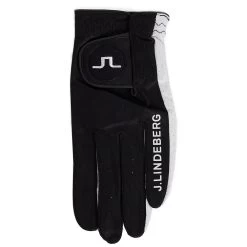 J.Lindeberg Golf Glove - Ron Leather - Black SS23