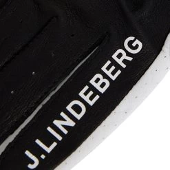 J.Lindeberg Golf Glove - Ron Leather - Black SS23 -Fashion Golf j lindeberg golf glove ron leather golf glove a black ss23 gmac09644 9999 c