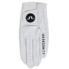 J.Lindeberg Golf Glove - Ron Leather - White SS23 -Fashion Golf j lindeberg golf glove ron leather golf glove a white ss23 gmac09644 0000 a