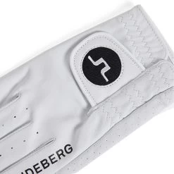 J.Lindeberg Golf Glove - Ron Leather - White SS23 -Fashion Golf j lindeberg golf glove ron leather golf glove a white ss23 gmac09644 0000 c