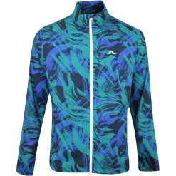 J.Lindeberg Golf Jacket - Ash Light Packable Print - Death Valley AW23