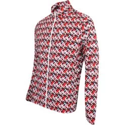 J.Lindeberg Golf Jacket - Ash Light Packable Print - MB Cherry AW23 -Fashion Golf j lindeberg golf jacket ash light packable print mb cherry aw23 gmow08865 g137 6