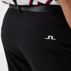J.Lindeberg Golf Trousers - Cuff Jogger Pant - Black AW23 -Fashion Golf j lindeberg golf joggers performance cuffed pant black ss23 gmpa08622 9999 32