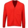 J.Lindeberg Golf Jumper - Clarke Knitted Cardigan - Fiery Red AW23 -Fashion Golf j lindeberg golf jumper clarke knitted cardigan fiery red aw23 amkw09408 g135 17