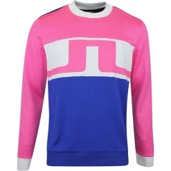 J.Lindeberg Golf Jumper - Jones Crew Neck - Azalea Pink HS23