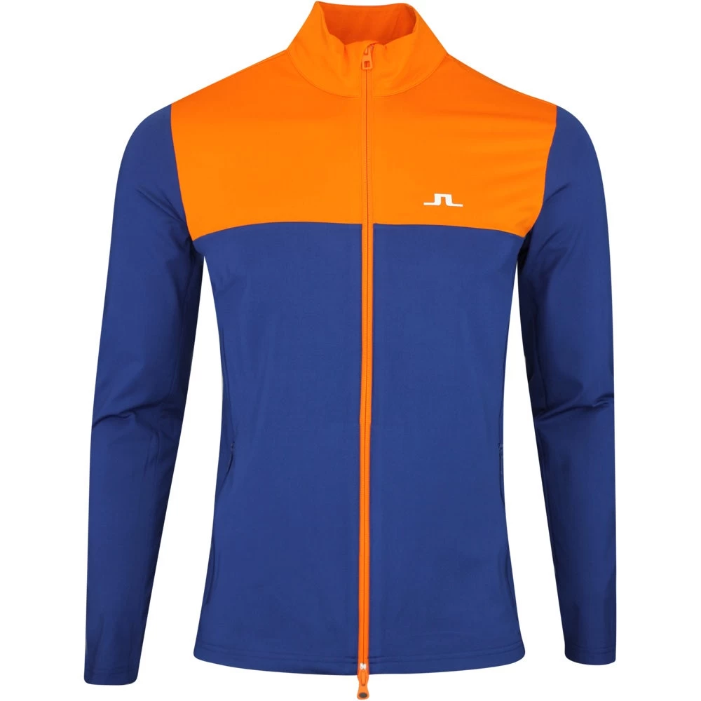 J.Lindeberg Golf Mid Layer - Banks FZ - Estate Blue AW23 3 J.Lindeberg Golf Mid Layer - Banks FZ - Estate Blue AW23