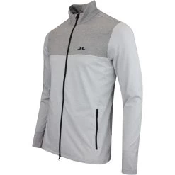 J.Lindeberg Golf Mid Layer - Banks FZ - Light Grey Mel. AW23 -Fashion Golf j lindeberg golf mid layer banks fz light grey mel aw23 amjs09082 u199 48 1