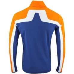 J.Lindeberg Golf Mid Layer - Jarvis FZ - Estate Blue AW23 -Fashion Golf j lindeberg golf mid layer jarvis fz estate blue aw23 amjs09084 o341 62