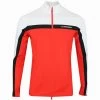 J.Lindeberg Golf Mid Layer - Jarvis FZ - Fiery Red AW23 -Fashion Golf j lindeberg golf mid layer jarvis fz fiery red aw23 amjs09084 g135 69