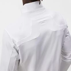 J.Lindeberg Golf Mid Layer - Jarvis FZ - White AW23 -Fashion Golf j lindeberg golf mid layer jarvis fz white aw23 amjs09084 0000 42