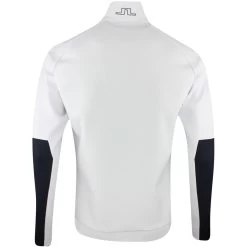 J.Lindeberg Golf Mid Layer - Lazarus FZ - White SS23 -Fashion Golf j lindeberg golf mid layer lazarus fz white ss23 amjs08040 0000 19