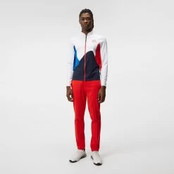 J.Lindeberg Golf Mid Layer - Swirl FZ - White SS23 -Fashion Golf j lindeberg golf mid layer swirl fz white ss23 amjs07589 0000 c