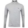 J.Lindeberg Golf Pullover - Luke HZ Mid - Grey Mel. AW23 -Fashion Golf j lindeberg golf pullover luke hz mid grey mel aw23 amjs09079 9363 77