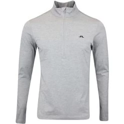J.Lindeberg Golf Pullover - Luke HZ Mid - Grey Mel. AW23