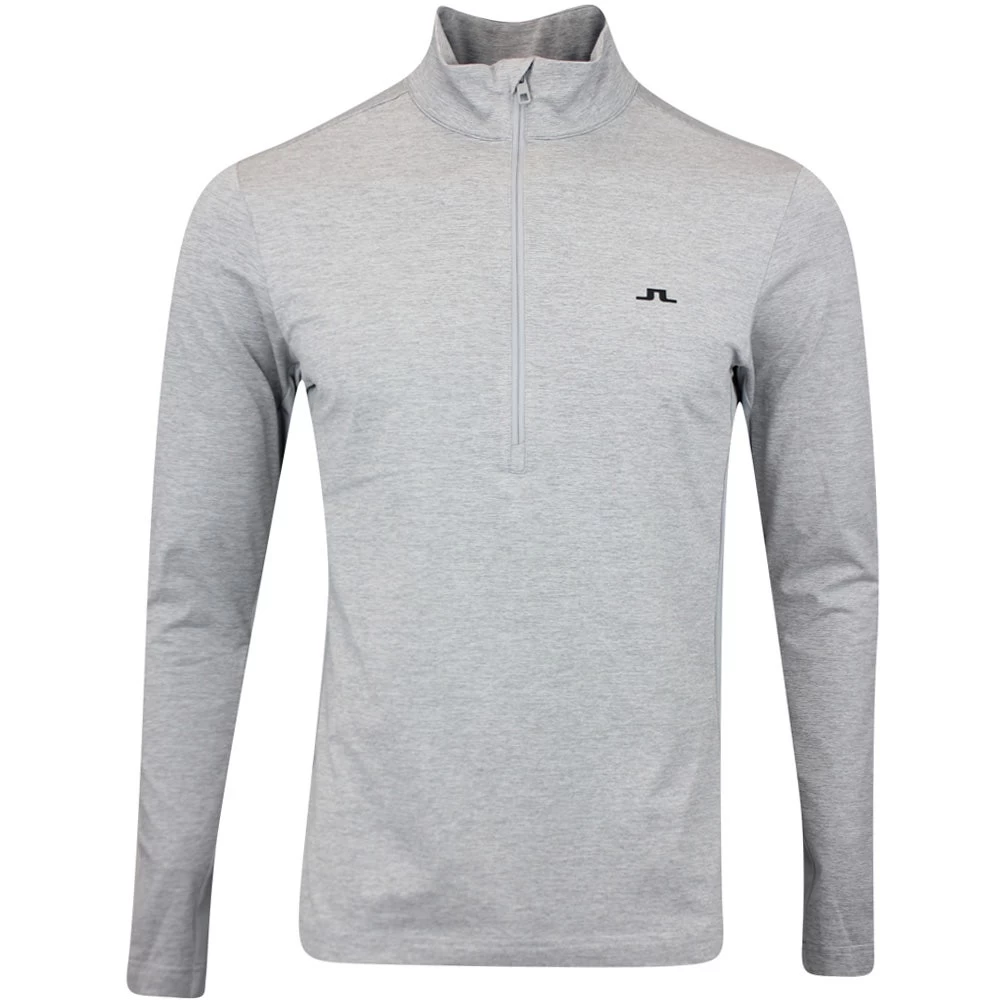 J.Lindeberg Golf Pullover - Luke HZ Mid - Grey Mel. AW23 3 J.Lindeberg Golf Pullover - Luke HZ Mid - Grey Mel. AW23