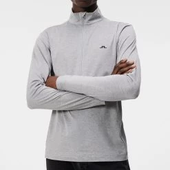 J.Lindeberg Golf Pullover - Luke HZ Mid - Grey Mel. AW23 15 J.Lindeberg Golf Pullover - Luke HZ Mid - Grey Mel. AW23 -Fashion Golf j lindeberg golf pullover luke hz mid grey mel aw23 amjs09079 9363 91