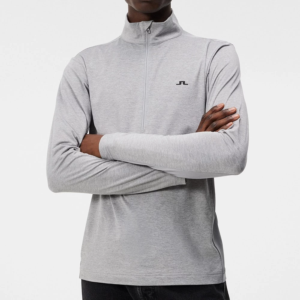 J.Lindeberg Golf Pullover - Luke HZ Mid - Grey Mel. AW23 7 J.Lindeberg Golf Pullover - Luke HZ Mid - Grey Mel. AW23 - Image 5
