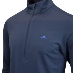 J.Lindeberg Golf Pullover - Luke HZ Mid - JL Navy AW23 -Fashion Golf j lindeberg golf pullover luke hz mid jl navy aw23 amjs09079 6855 47