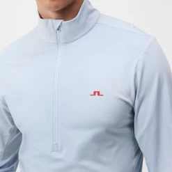 J.Lindeberg Golf Pullover - Luke HZ Mid - Skyway AW23 -Fashion Golf j lindeberg golf pullover luke hz mid skyway aw23 amjs09079 o010 62