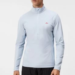 J.Lindeberg Golf Pullover - Luke HZ Mid - Skyway AW23 -Fashion Golf j lindeberg golf pullover luke hz mid skyway aw23 amjs09079 o010 64
