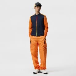 J.Lindeberg Golf Mid Layer - Rolf Hybrid Knit FZ - JL Navy SS23 -Fashion Golf j lindeberg golf pullover rolf hybrid knit jl navy ss23 amkw07594 6855 e