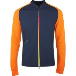 J.Lindeberg Golf Mid Layer - Rolf Hybrid Knit FZ - JL Navy SS23