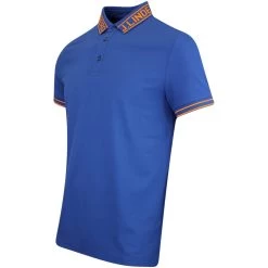 J.Lindeberg Golf Shirt - Austin Regular Fit - Estate Blue AW23 -Fashion Golf j lindeberg golf shirt austin regular fit estate blue aw23 gmjt08847 o341 98