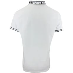 J.Lindeberg Golf Shirt - Austin Regular Fit - White AW23 -Fashion Golf j lindeberg golf shirt austin regular fit white aw23 gmjt08847 0000 88