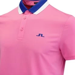 J.Lindeberg Golf Shirt - Benji Regular Fit - Azalea Pink HS23 -Fashion Golf j lindeberg golf shirt benji regular fit azalea pink hs23 gmjt08409 s098 117