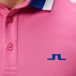 J.Lindeberg Golf Shirt - Benji Regular Fit - Azalea Pink HS23 -Fashion Golf j lindeberg golf shirt benji regular fit azalea pink hs23 gmjt08409 s098 a