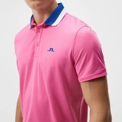 J.Lindeberg Golf Shirt - Benji Regular Fit - Azalea Pink HS23 -Fashion Golf j lindeberg golf shirt benji regular fit azalea pink hs23 gmjt08409 s098 b