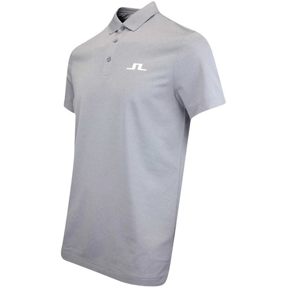 J.Lindeberg Golf Shirt - Bridge Regular Fit - Grey Mel. AW23 4 J.Lindeberg Golf Shirt - Bridge Regular Fit - Grey Mel. AW23 - Image 2