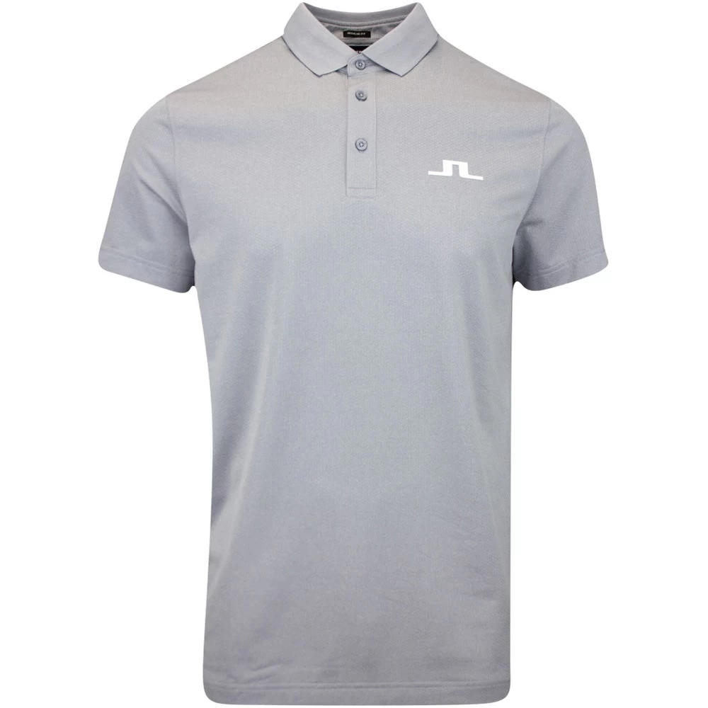 J.Lindeberg Golf Shirt - Bridge Regular Fit - Grey Mel. AW23 3 J.Lindeberg Golf Shirt - Bridge Regular Fit - Grey Mel. AW23