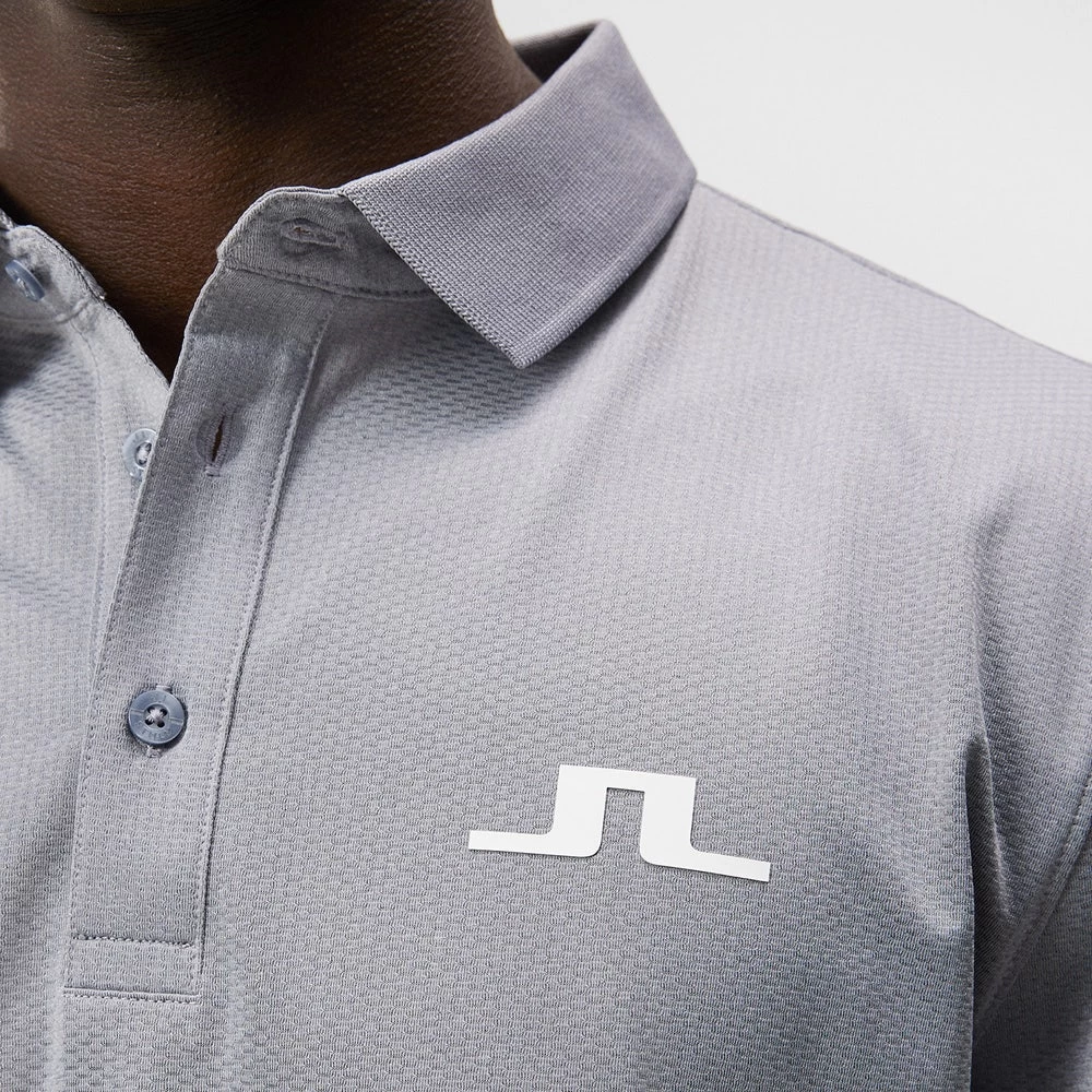 J.Lindeberg Golf Shirt - Bridge Regular Fit - Grey Mel. AW23 10 J.Lindeberg Golf Shirt - Bridge Regular Fit - Grey Mel. AW23 - Image 8
