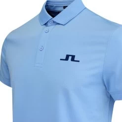 J.Lindeberg Golf Shirt - Bridge Regular Fit - Little Boy Blue AW23 -Fashion Golf j lindeberg golf shirt bridge regular fit little boy blue aw23 gmjt08838 o092 193