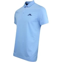 J.Lindeberg Golf Shirt - Bridge Regular Fit - Little Boy Blue AW23 -Fashion Golf j lindeberg golf shirt bridge regular fit little boy blue aw23 gmjt08838 o092 194