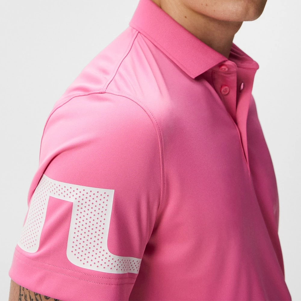 J.Lindeberg Golf Shirt - Heath Regular Fit - Azalea Pink HS23 11 J.Lindeberg Golf Shirt - Heath Regular Fit - Azalea Pink HS23 - Image 9