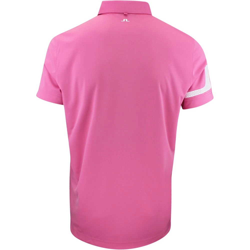 J.Lindeberg Golf Shirt - Heath Regular Fit - Azalea Pink HS23 5 J.Lindeberg Golf Shirt - Heath Regular Fit - Azalea Pink HS23 - Image 3