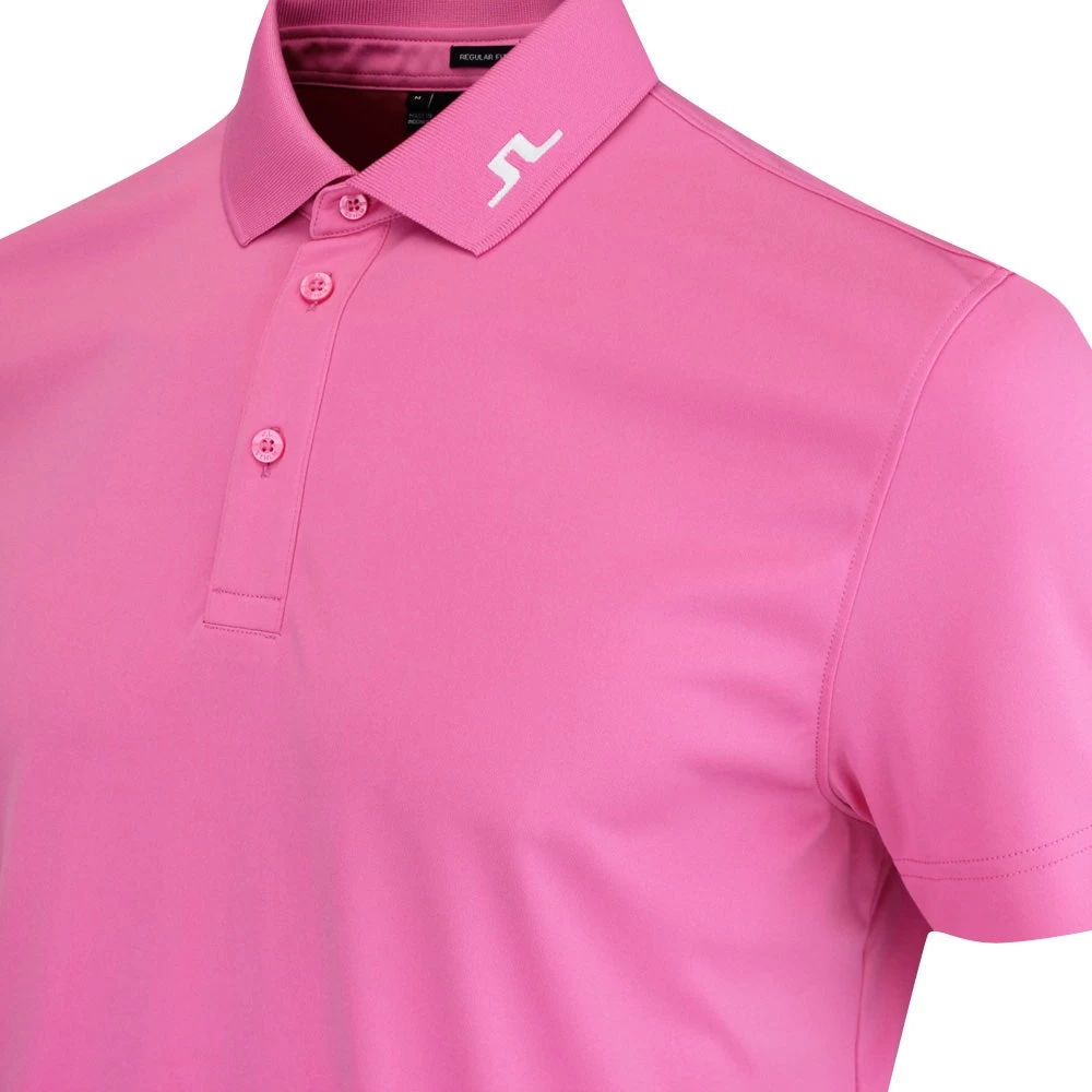 J.Lindeberg Golf Shirt - Heath Regular Fit - Azalea Pink HS23 6 J.Lindeberg Golf Shirt - Heath Regular Fit - Azalea Pink HS23 - Image 4
