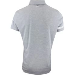 J.Lindeberg Golf Shirt - Heath Regular Fit - Grey Mel. AW23 -Fashion Golf j lindeberg golf shirt heath regular fit grey mel aw23 gmjt08559 9363 144