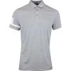 J.Lindeberg Golf Shirt - Heath Regular Fit - Grey Mel. AW23 -Fashion Golf j lindeberg golf shirt heath regular fit grey mel aw23 gmjt08559 9363 147