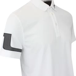 J.Lindeberg Golf Shirt - Heath Regular Fit - White AW23 -Fashion Golf j lindeberg golf shirt heath regular fit white aw23 gmjt08559 0000 169