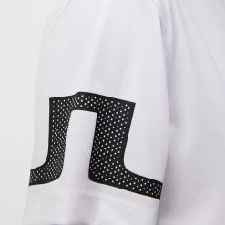 J.Lindeberg Golf Shirt - Heath Regular Fit - White AW23 -Fashion Golf j lindeberg golf shirt heath regular fit white aw23 gmjt08559 0000 27