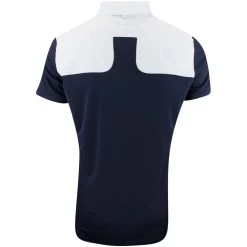 J.Lindeberg Golf Shirt - Jeff Reg Fit - White AW23 -Fashion Golf j lindeberg golf shirt jeff reg fit white aw23 gmjt08561 0000 104