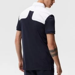 J.Lindeberg Golf Shirt - Jeff Reg Fit - White AW23 -Fashion Golf j lindeberg golf shirt jeff reg fit white aw23 gmjt08561 0000 3