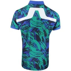 J.Lindeberg Golf Shirt - KV Print Regular Fit - Death Valley AW23 -Fashion Golf j lindeberg golf shirt kv print regular fit death valley aw23 gmjt08571 m503 166