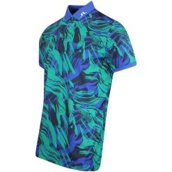 J.Lindeberg Golf Shirt - KV Print Regular Fit - Death Valley AW23 -Fashion Golf j lindeberg golf shirt kv print regular fit death valley aw23 gmjt08571 m503 168