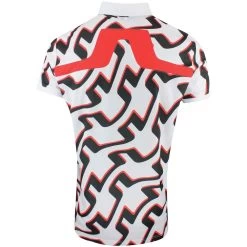 J.Lindeberg Golf Shirt - KV Print Regular Fit - Wave Bridge AW23 -Fashion Golf j lindeberg golf shirt kv print regular fit wave bridge aw23 gmjt08571 a038 150