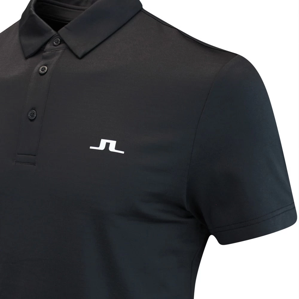 J.Lindeberg Golf Shirt - Lowell Slim Fit - Black AW23 6 J.Lindeberg Golf Shirt - Lowell Slim Fit - Black AW23 - Image 4
