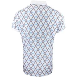 J.Lindeberg Golf Shirt - Tour Tech Print Reg Fit - LBB Diamond AW23 -Fashion Golf j lindeberg golf shirt tour tech print reg fit lbb diamond aw23 gmjt08576 a037 126